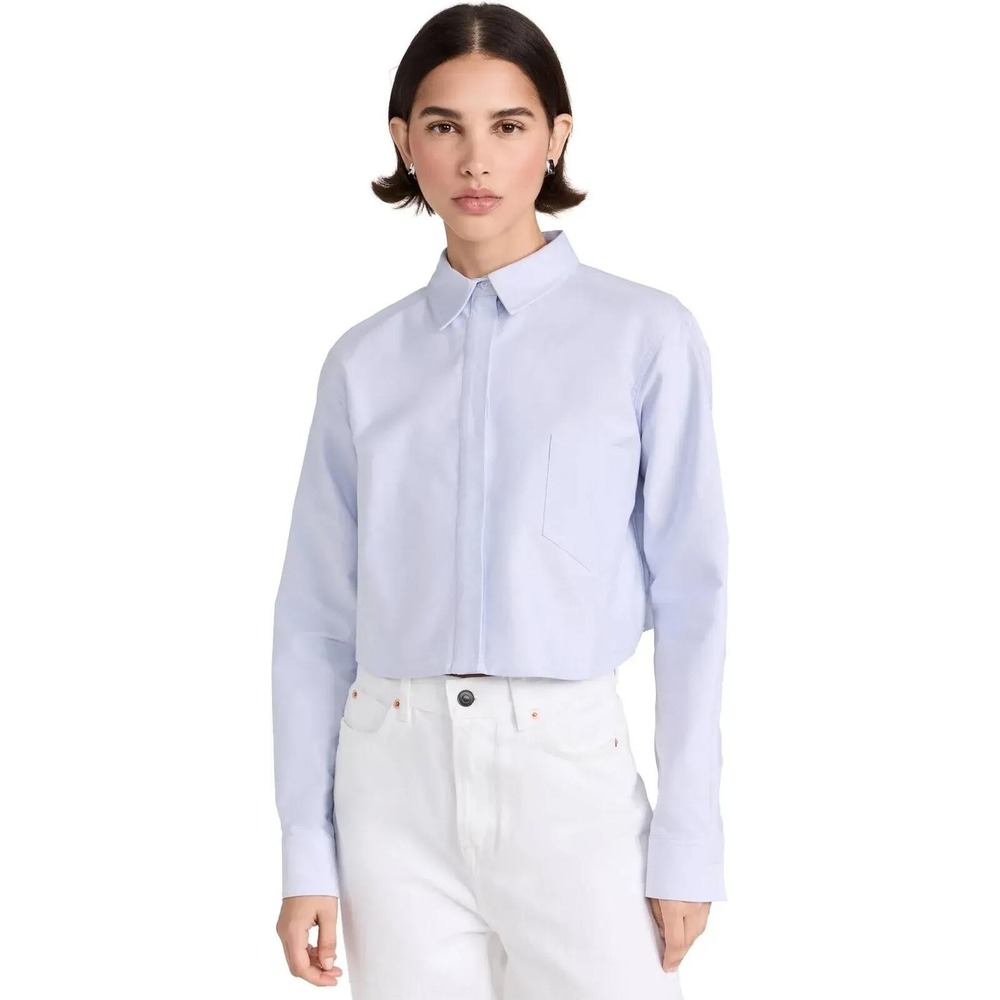 Good American NWT Oxford Crop Shirt - Size 2XL - MSRP $139